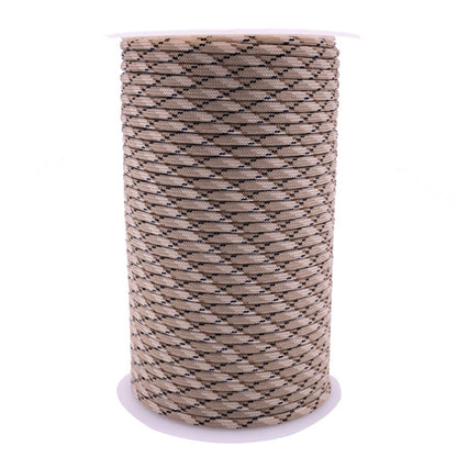 100m 9 Core 550 Umbrella Rope Outdoor Camp Rescue Bundle Tent Rope Mountain Rope, 100m Khaki, 100m Brown, 100m Desert, 100m Orange, 100m Black, 100m Green