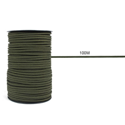 100m 9 Core 550 Umbrella Rope Outdoor Camp Rescue Bundle Tent Rope Mountain Rope, 100m Desert, 100m Orange, 100m Black, 100m Green, 100m Khaki, 100m Brown