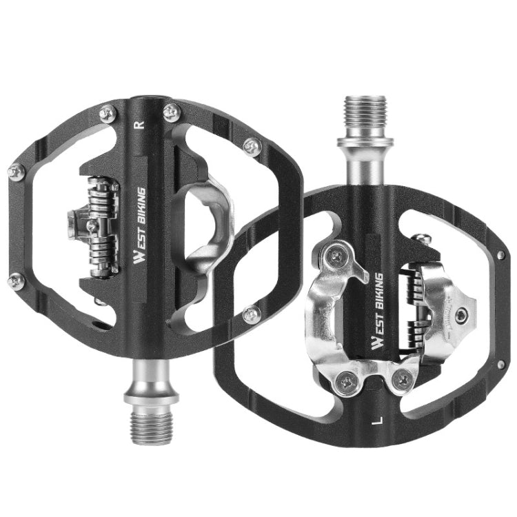 WEST BIKING Mountain Bike Dual-purpose Self-locking Aluminum Alloy Pedals, YP0802089