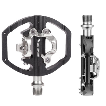 WEST BIKING Mountain Bike Dual-purpose Self-locking Aluminum Alloy Pedals, YP0802089