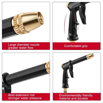 High Pressure Car Wash Hose Telescopic Watering Sprinkler, Style:, H2+3 Connector+5m Tube, H2+3 Connector+10m Tube, H2+3 Connector+10m Tube+Foam Pot, H2+3 Connector+15m Tube, H2+3 Connector+15m Tube+Foam Pot, H2+3 Connector+20m Tube