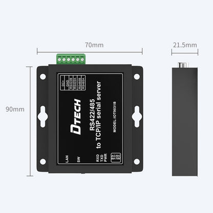 DTECH IOT9031B RS485/422 To TCP/IP Ethernet Serial Port Server, CN Plug, IOT9031B RS485/422 To TCP/IP