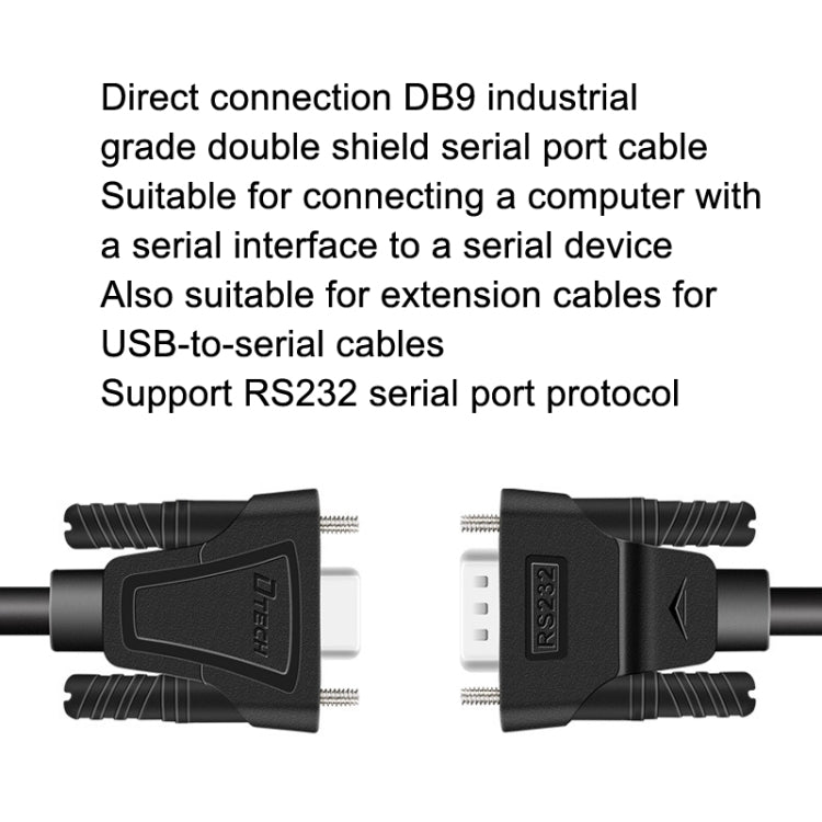 DTECH RS232 Serial Direct Line DB9 Extension Line, Male to Male 1.5m, Male to Male 2m, Male to Male 3m, Male to Male 5m, Male to Female 1.5m, Male to Female 2m, Male to Female 3m, Male to Female 5m, Female to Female 1.5m, Female to Female 2m...