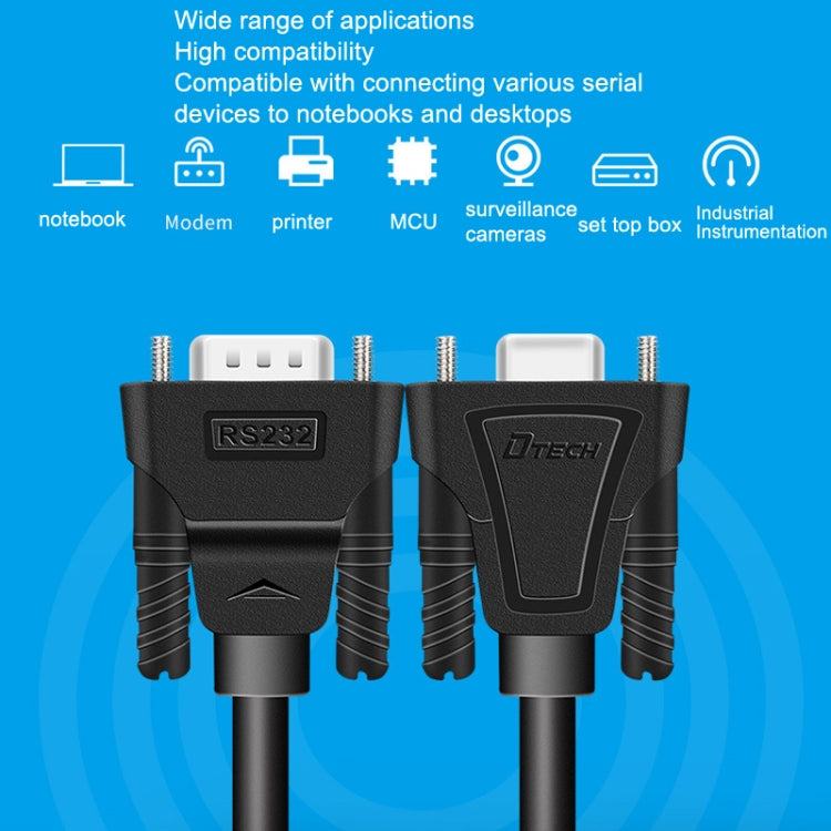 DTECH RS232 Serial Direct Line DB9 Extension Line, Male to Male 1.5m, Male to Male 2m, Male to Male 3m, Male to Male 5m, Male to Female 1.5m, Male to Female 2m, Male to Female 3m, Male to Female 5m, Female to Female 1.5m, Female to Female 2m...
