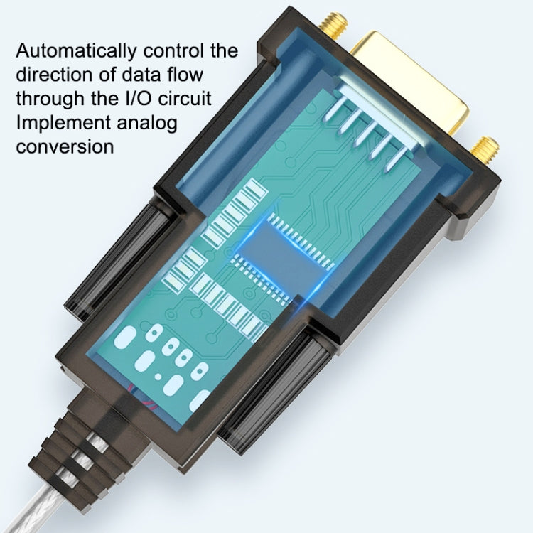 DTECH DT-5002F 1m USB To RS232 Serial Line DB9 Needle COM Port, 1m