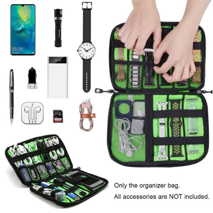 Multifunctional Portable Mobile Phone Digital Accessories U Disk Storage Bag, Blue, Black, Green, Grey, Navy, Orange, Rose Red, Royal Blue, Purple, Pink