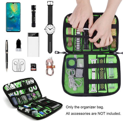 Multifunctional Portable Mobile Phone Digital Accessories U Disk Storage Bag, Blue, Black, Green, Grey, Navy, Orange, Rose Red, Royal Blue, Purple, Pink
