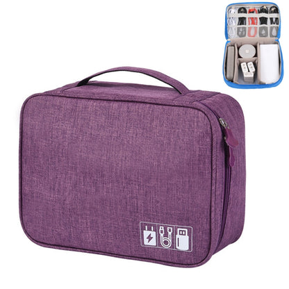 Multifunctional Cationic Digital U Disk Data Cable Storage Bag, a15 Grey, a15 Wine Red, a15 Navy, a15 Blue, a15 Purple
