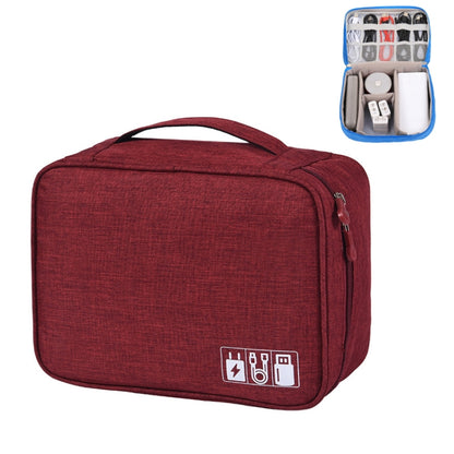 Multifunctional Cationic Digital U Disk Data Cable Storage Bag, a15 Grey, a15 Wine Red, a15 Navy, a15 Blue, a15 Purple