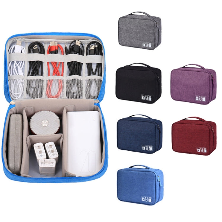 Multifunctional Cationic Digital U Disk Data Cable Storage Bag, a15 Grey, a15 Wine Red, a15 Navy, a15 Blue, a15 Purple