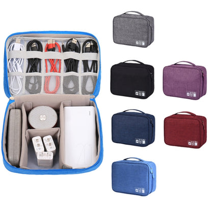 Multifunctional Cationic Digital U Disk Data Cable Storage Bag, a15 Grey, a15 Wine Red, a15 Navy, a15 Blue, a15 Purple