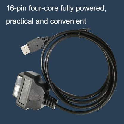 16PIN USB AM To OBD2 Female Conversion Cable Car Computer Diagnostic Cable, 16PIN