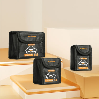 Sunnylife  Battery Explosion-proof Bag Storage Bag for DJI Mini 3 Pro,Size:, Can Hold 1 Battery, Can Hold 2 Batteries, Can Hold 3 Batteries