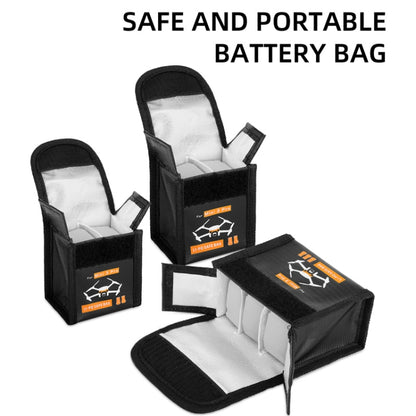 Sunnylife  Battery Explosion-proof Bag Storage Bag for DJI Mini 3 Pro,Size:, Can Hold 1 Battery, Can Hold 2 Batteries, Can Hold 3 Batteries