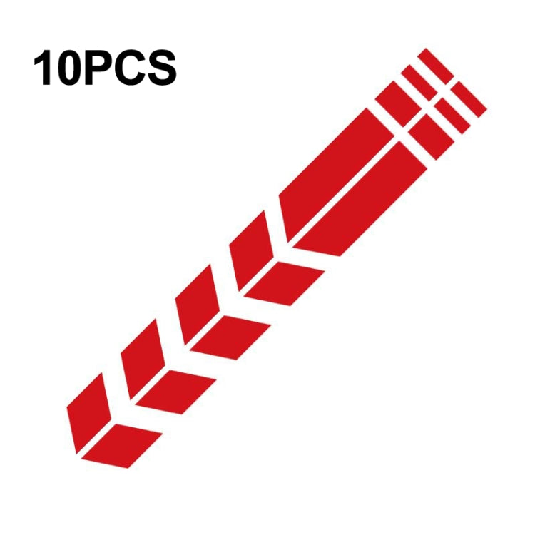 10 PCS Car Stripe Reflective Sticker Motorcycle Fender Arrow Stickers, 10 PCS Green, 10 PCS range, 10 PCS Black, 10 PCS Silver, 10 PCS Red, 10 PCS Blue, 10 PCS Yellow