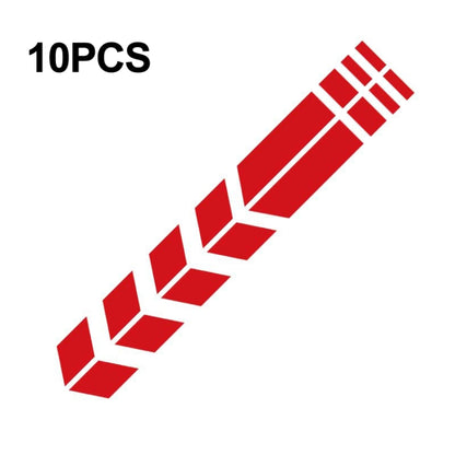 10 PCS Car Stripe Reflective Sticker Motorcycle Fender Arrow Stickers, 10 PCS Green, 10 PCS range, 10 PCS Black, 10 PCS Silver, 10 PCS Red, 10 PCS Blue, 10 PCS Yellow