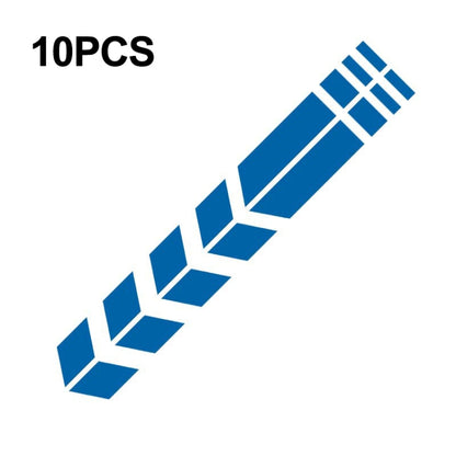 10 PCS Car Stripe Reflective Sticker Motorcycle Fender Arrow Stickers, 10 PCS Green, 10 PCS range, 10 PCS Black, 10 PCS Silver, 10 PCS Red, 10 PCS Blue, 10 PCS Yellow