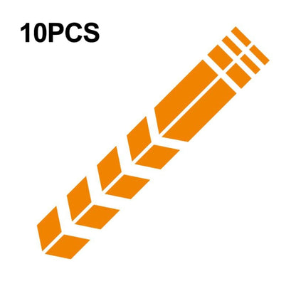 10 PCS Car Stripe Reflective Sticker Motorcycle Fender Arrow Stickers, 10 PCS Green, 10 PCS range, 10 PCS Black, 10 PCS Silver, 10 PCS Red, 10 PCS Blue, 10 PCS Yellow