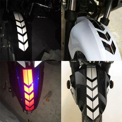 10 PCS Car Stripe Reflective Sticker Motorcycle Fender Arrow Stickers, 10 PCS Green, 10 PCS range, 10 PCS Black, 10 PCS Silver, 10 PCS Red, 10 PCS Blue, 10 PCS Yellow