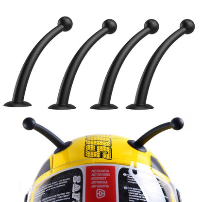 4PCS Motorcycle Helmet Soft Silicone Tentacle Sucker Decoration, Yellow, Black, Red, Peach Red, Light Pink, Blue