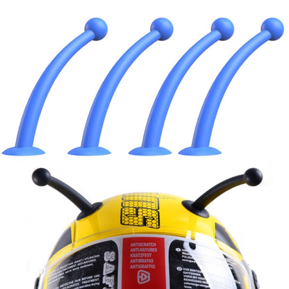 4PCS Motorcycle Helmet Soft Silicone Tentacle Sucker Decoration, Yellow, Black, Red, Peach Red, Light Pink, Blue