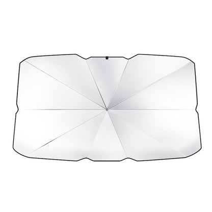 Car Windshield Telescopic Folding Thermal Insulation Parasol, Large, Large+2 PCS Side Sun Block, Small, Open Style Large, Open Style Small, Silver Coated Large, Silver Coated Small