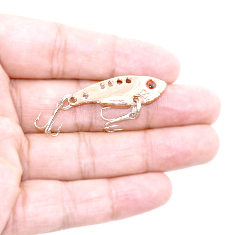 1 Set HENGJIA VIB013 Metal VIB Fake Bait Electroplated Hard Bait, 3.5cm 3g, 4cm 7g, 5.5cm 11g