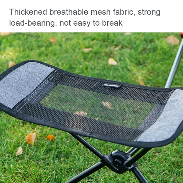 Collapsible Footstool For Camping Foot Recliner Foot Rest, Gray, Black