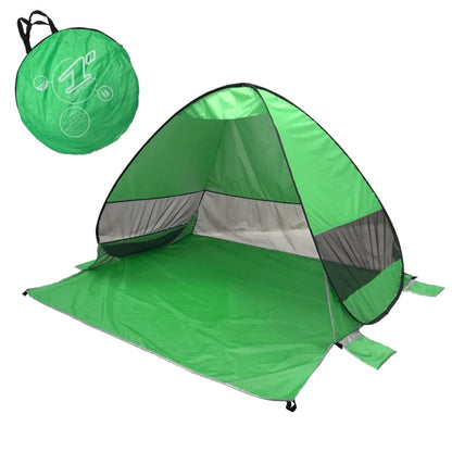 Automatic Instant Pop Up Tent Potable Beach Tent,Size:, Red, Green, Lake Green, Fluorescent Green, Watermelon, Deep Blue Stripe, Orange Stripe, Lake Green Stripe, Pink Stripe