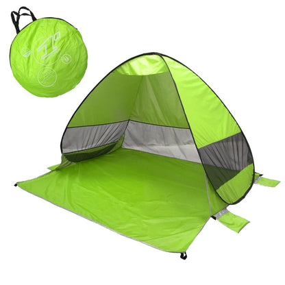 Automatic Instant Pop Up Tent Potable Beach Tent,Size:, Red, Green, Lake Green, Fluorescent Green, Watermelon, Deep Blue Stripe, Orange Stripe, Lake Green Stripe, Pink Stripe