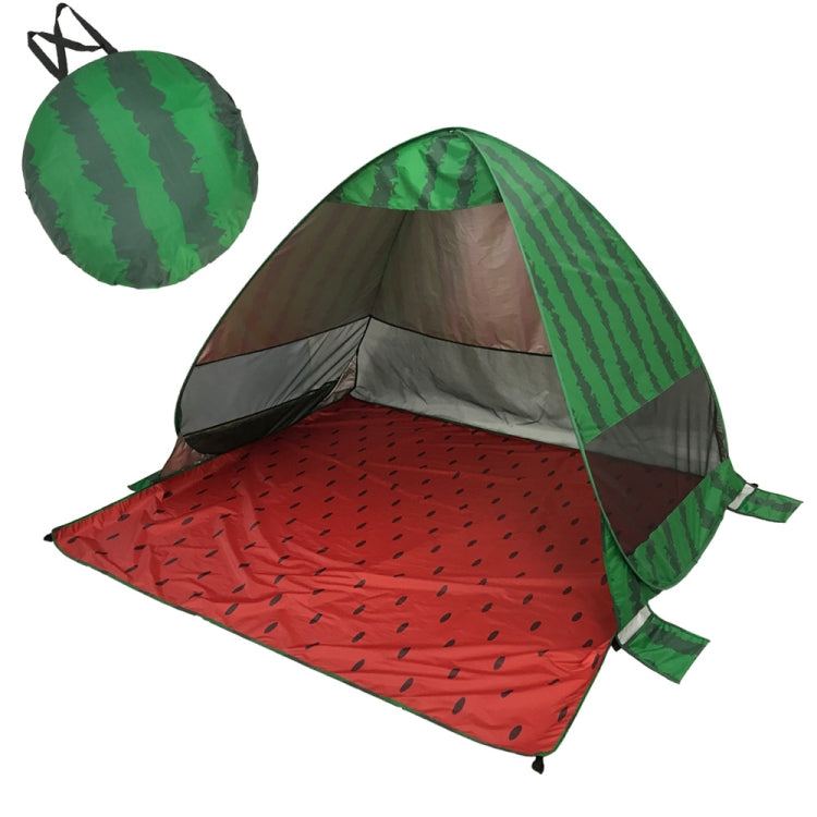 Automatic Instant Pop Up Tent Potable Beach Tent,Size:, Red, Green, Lake Green, Fluorescent Green, Watermelon, Deep Blue Stripe, Orange Stripe, Lake Green Stripe, Pink Stripe