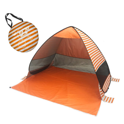 Automatic Instant Pop Up Tent Potable Beach Tent,Size:, Red, Green, Lake Green, Fluorescent Green, Watermelon, Deep Blue Stripe, Orange Stripe, Lake Green Stripe, Pink Stripe