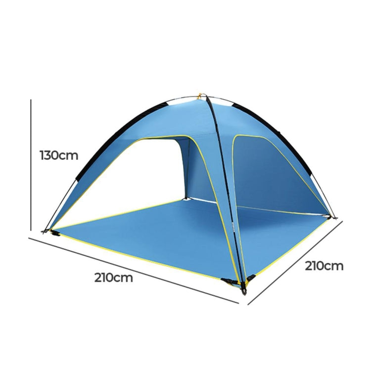 3 Sides Ventilated Spacious Outdoor Big Tent Sunscreen Rainproof Tent,Style:, Detachable Base Fabric, Ordinary