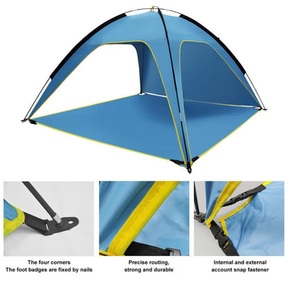3 Sides Ventilated Spacious Outdoor Big Tent Sunscreen Rainproof Tent,Style:, Detachable Base Fabric, Ordinary