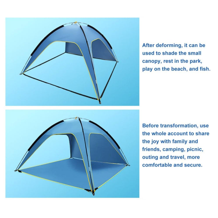 3 Sides Ventilated Spacious Outdoor Big Tent Sunscreen Rainproof Tent,Style:, Detachable Base Fabric, Ordinary