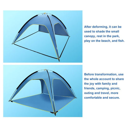 3 Sides Ventilated Spacious Outdoor Big Tent Sunscreen Rainproof Tent,Style:, Detachable Base Fabric, Ordinary