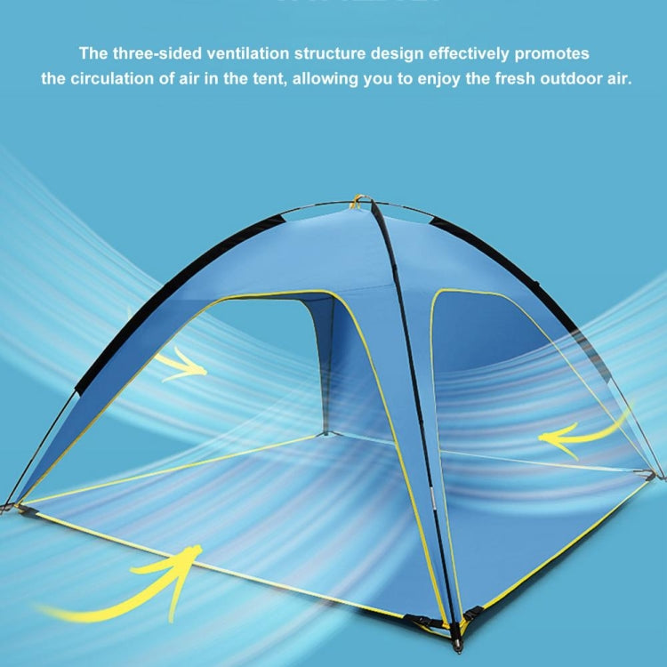3 Sides Ventilated Spacious Outdoor Big Tent Sunscreen Rainproof Tent,Style:, Detachable Base Fabric, Ordinary