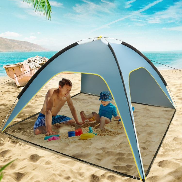 3 Sides Ventilated Spacious Outdoor Big Tent Sunscreen Rainproof Tent,Style:, Detachable Base Fabric, Ordinary