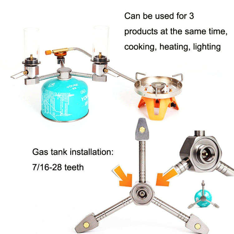 Outdoor Camping 3 In 1 Self-closing Aluminum Alloy Stove Adapter Tool, 3 In 1 Stove Adapter