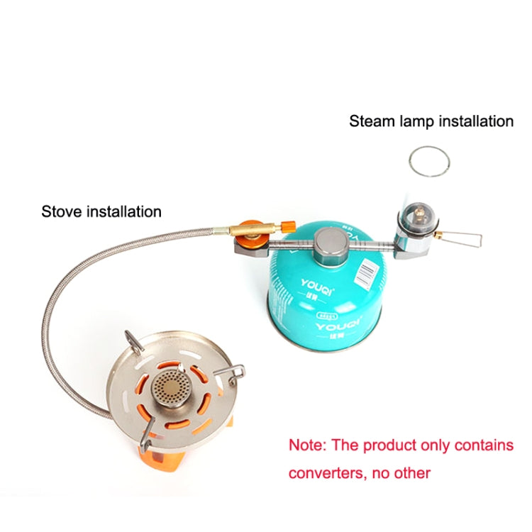 2 In 1 Outdoor Camping Aluminum Alloy Gas Tank Conversion Head Tool, 2 In 1 Gas Tank Conversion Head