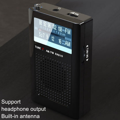 R06 Small FM/AM Pointer Frequency Adjustment Radios With Antenna Pocket Retro Radio, R06