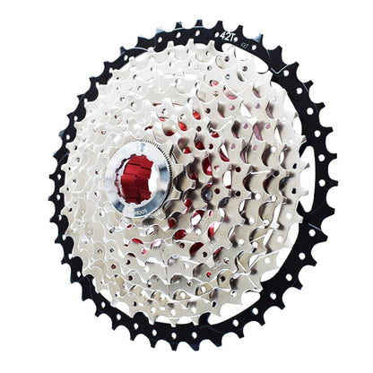 VG Sports Split Mountain Bike Lightweight Cassette Flywheel, Style:, 10 Speed 40T (Silver), 10 Speed 42T (Silver), 11 Speed 40T (Silver), 11 Speed 42T (Silver), 11 Speed 46T (Silver), 11 Sspeed 50T (Silver), 12 Speed 50T (Silver), 9 Speed 42T (Silver)