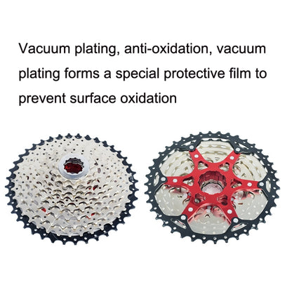 VG Sports Split Mountain Bike Lightweight Cassette Flywheel, Style:, 10 Speed 40T (Silver), 10 Speed 42T (Silver), 11 Speed 40T (Silver), 11 Speed 42T (Silver), 11 Speed 46T (Silver), 11 Sspeed 50T (Silver), 12 Speed 50T (Silver), 9 Speed 42T (Silver)