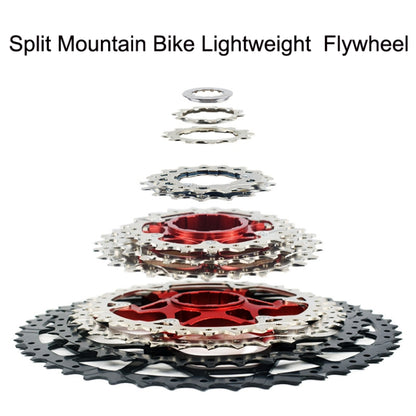 VG Sports Split Mountain Bike Lightweight Cassette Flywheel, Style:, 10 Speed 40T (Silver), 10 Speed 42T (Silver), 11 Speed 40T (Silver), 11 Speed 42T (Silver), 11 Speed 46T (Silver), 11 Sspeed 50T (Silver), 12 Speed 50T (Silver), 9 Speed 42T (Silver)