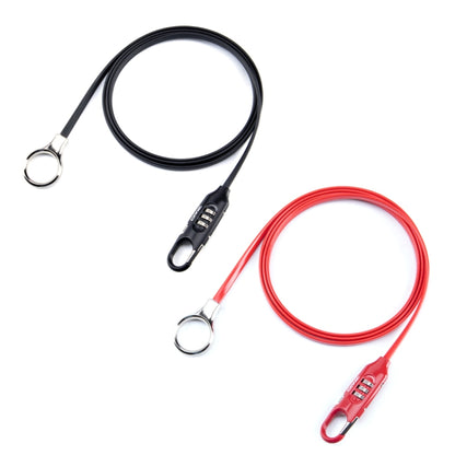 PL3001 Bicycle Mountain Bike Portable Anti-theft Password Cable Lock, Password Cable Lock(Black)