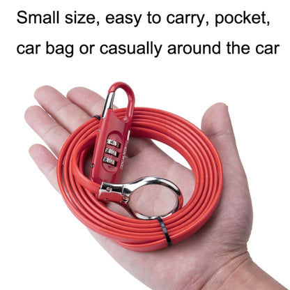 PL3001 Bicycle Mountain Bike Portable Anti-theft Password Cable Lock, Password Cable Lock(Black)