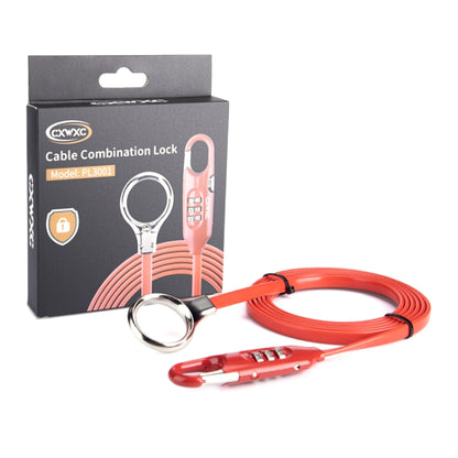 PL3001 Bicycle Mountain Bike Portable Anti-theft Password Cable Lock, Password Cable Lock(Black)