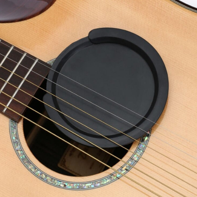 Silicone Folk Acoustic Guitar Sound Hole Cover Guitar Anti-whistle Mute, For 38/39 inches, For 41/42 inches