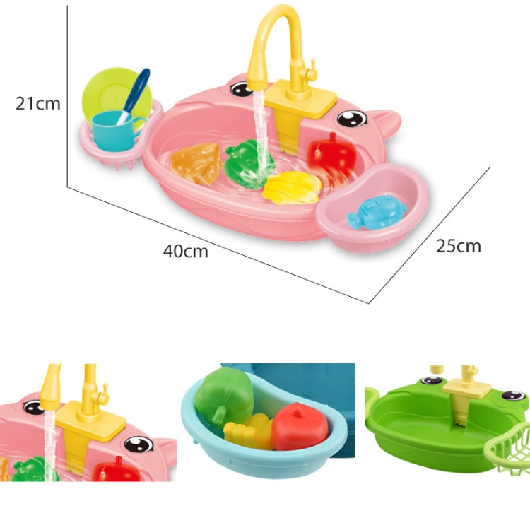 Children Kitchen Toys Electric Circulating Water Dishwasher, Panda, Yellow Duck, Yellow, Blue, Pink, Giraffe, Dinosaur