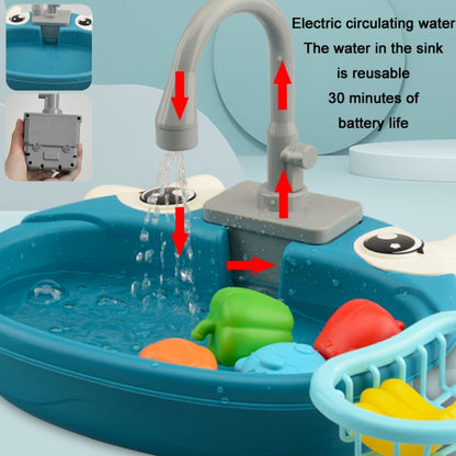 Children Kitchen Toys Electric Circulating Water Dishwasher, Panda, Yellow Duck, Yellow, Blue, Pink, Giraffe, Dinosaur